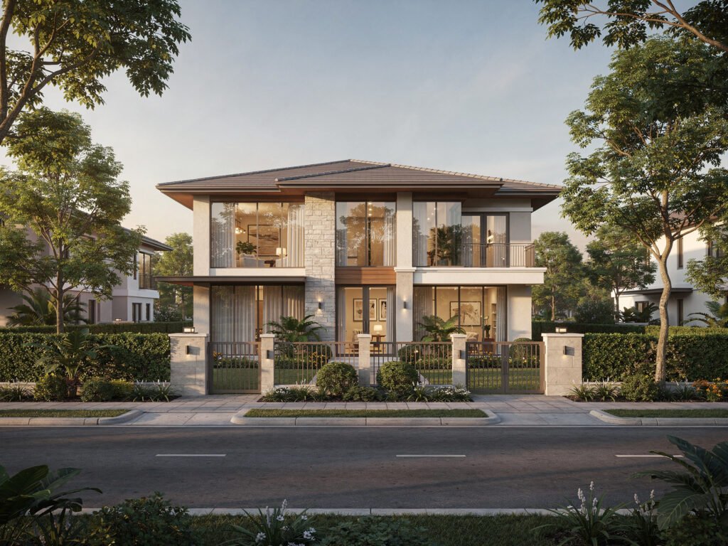 Gated community villa (illustrative)